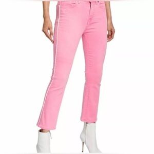 Pink High Waist Slim Kick Jeans by 7 For All Mankind 31